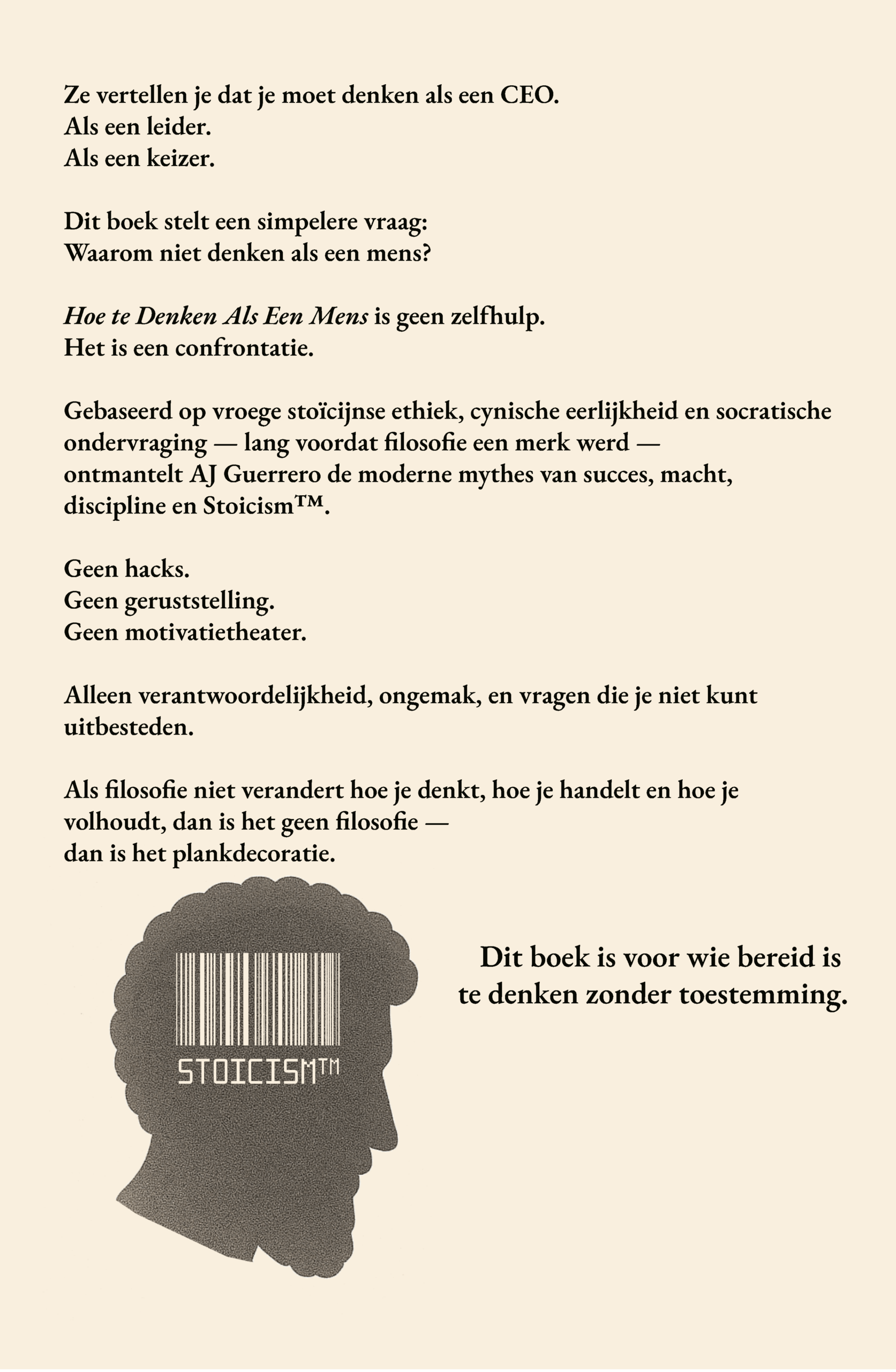 Hoe te Denken Als Een Mens_DUTCH version_244 pages 1 Back 2